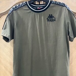 MENS KAPPA T-SHIRT SIZE LARGE ARMY GREEN